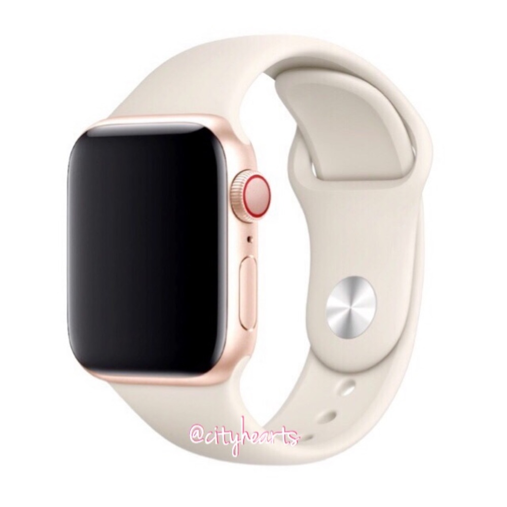 NEW Stone White Apple Watch Sport Band